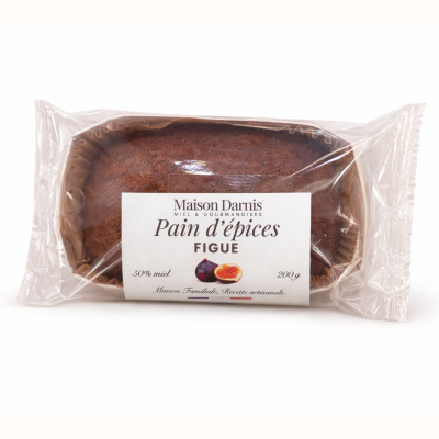 Pain d'épices 50% miel & figue 200 gr