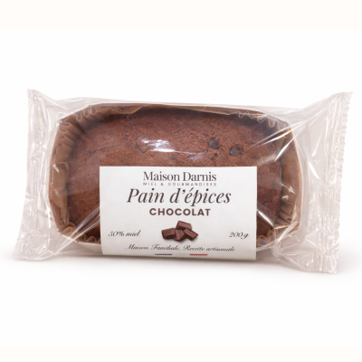 Pain d'épices 50% miel & chocolat 200gr MAISON DARNIS