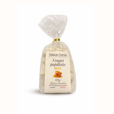 Nougat papillote au miel 150 gr