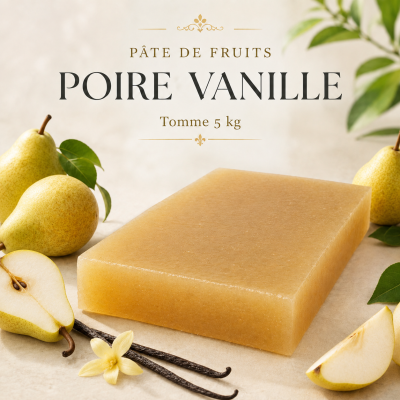 Pates de fruits poires vanille Maison Darnis