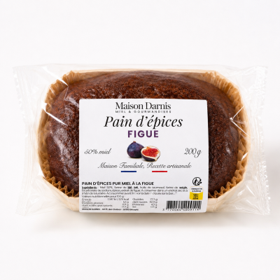 pain d'epices 200 GR pur miel  FIGUES a la Noix Maison DARNIS