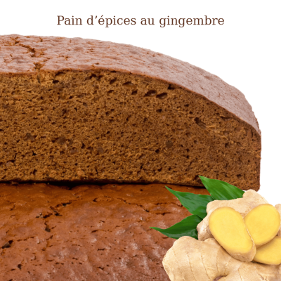 Pain d’épices au miel et au gingembre
