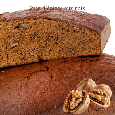 Pain d’épices au miel et aux noix
