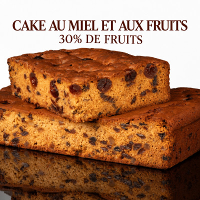 Cake au miel et aux fruits confits